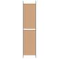 Preview: 5-teiliger Raumteiler Beige 250 x 220 cm Stoff