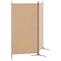 Preview: 2-teiliger Raumteiler Beige 175 x 180 cm Stoff