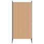Preview: 2-teiliger Raumteiler Beige 175 x 180 cm Stoff