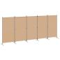 Preview: 5-teiliger Raumteiler Beige 433 x 180 cm Stoff