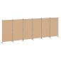 Preview: 6-teiliger Raumtrenner Beige 520 x 180 cm Stoff