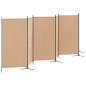 Preview: 6-teiliger Raumtrenner Beige 520 x 180 cm Stoff