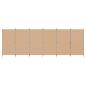 Preview: 6-teiliger Raumtrenner Beige 520 x 180 cm Stoff