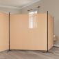 Preview: ARDEBO.de - 4-teiliger Raumteiler Beige 525 x 180 cm Stoff