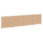 Preview: 4-teiliger Raumteiler Beige 698 x 180 cm Stoff