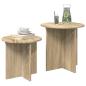 Preview: Beistelltisch-Set 2 stk. Sonoma-Eiche Ø 45 x 45 cm