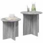 Preview: Beistelltisch-Set 2 stk. Graues Sonoma Ø 45 x 45 cm
