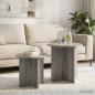 Preview: Beistelltisch-Set 2 stk. Graues Sonoma Ø 45 x 45 cm