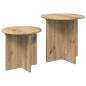 Preview: Beistelltisch-Set 2 stk. Artisan-Eiche Ø 45 x 45 cm