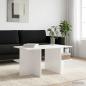 Preview: ARDEBO.de - Couchtisch Weiß 87 x 50 x 45 cm Holzwerkstoff
