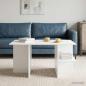 Preview: Couchtisch Weiß 87 x 50 x 45 cm Holzwerkstoff