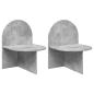 Preview: Nachttisch 2 stk. Betongrau 48 x 49 x 65 cm Holzwerkstoff