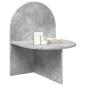 Preview: Nachttisch 2 stk. Betongrau 48 x 49 x 65 cm Holzwerkstoff