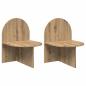 Preview: Nachttisch 2 stk. Artisan-Eiche 48 x 49 x 65 cm Holzwerkstoff