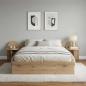 Preview: Nachttisch 2 stk. Artisan-Eiche 40 x 35,5 x 45,5 cm