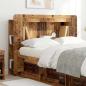 Preview: Kopfteil-Schrank mit Speicher Altholz Holzwerkstoff