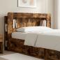 Preview: Kopfteil-Schrank mit Speicher Geräucherte Eiche Holzwerkstoff