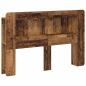 Preview: Kopfteil-Schrank mit Speicher Altholz Holzwerkstoff