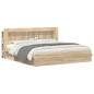 Preview: Kopfteil-Schrank mit Speicher Sonoma-Eiche Holzwerkstoff