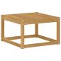 Preview: Tisch für Outdoor Massivholz Akazie Weiß 59 x 59 x 37 cm