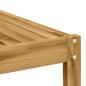 Preview: Tisch für Outdoor Massivholz Akazie Weiß 59 x 59 x 37 cm