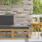 Preview: ARDEBO.de - Outdoor Hocker Massivholz Akazie Weiß