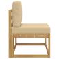 Preview: Outdoor End Sofa Weiß 91 x 63 x 73 cm Massivholz Akazie
