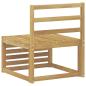 Preview: Outdoor Mittelsofa Massivholz Akazie Weiß 63 x 59 x 73 cm
