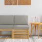 Preview: ARDEBO.de - Outdoor Mittelsofa Massivholz Akazie Weiß