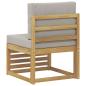 Preview: Outdoor Mittelsofa Massivholz Akazie Weiß