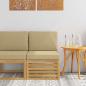 Preview: ARDEBO.de - Outdoor Mittelsofa Massivholz Akazie Weiß