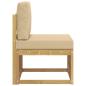 Preview: Outdoor Mittelsofa Massivholz Akazie Weiß