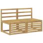 Preview: 2 Stück Outdoor Mittelsofa Massivholz Akazie Weiß