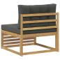 Preview: Outdoor Mittelsofa Massivholz Akazie Weiß