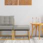 Preview: ARDEBO.de - Outdoor-Fußhocker Massivholz Akazie und Textilene Stoff Weiß