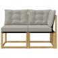 Preview: 2 stk. Outdoor Mittel- und Ecksofa Weiß