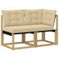Preview: 2 stk. Outdoor Mittel- und Ecksofa Weiß