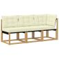 Preview: 3 stk. Outdoor Mittel- und Ecksofa Weiß