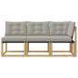 Preview: 3 stk. Outdoor Mittel- und Ecksofa Weiß