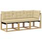 Preview: 3 stk. Outdoor Mittel- und Ecksofa Weiß