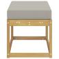 Preview: Outdoor Hocker Bank Massivholz Akazie Weiß