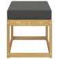 Preview: Outdoor Hocker Bank Massivholz Akazie Weiß