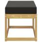 Preview: Outdoor Hocker Bank Massivholz Akazie Weiß