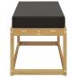 Preview: Outdoor Hocker Bank Massivholz Akazie Weiß
