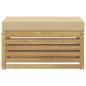 Preview: Outdoor Hocker Bank Massivholz Akazie Weiß
