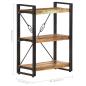 Preview: B?cherregal 3 F?cher 60x30x80 cm Altholz Massiv