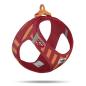 Preview: ARDEBO.de Curli Clasp Vest Geschirr LE26 Stripes Rot 3XS