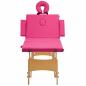 Preview: Massageliege Klappbar 4-Zonen mit Holzgestell Rosa