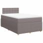 Preview: Boxspringbett mit Matratze Taupe 120x190 cm Stoff