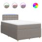 Preview: Boxspringbett mit Matratze Taupe 120x190 cm Stoff